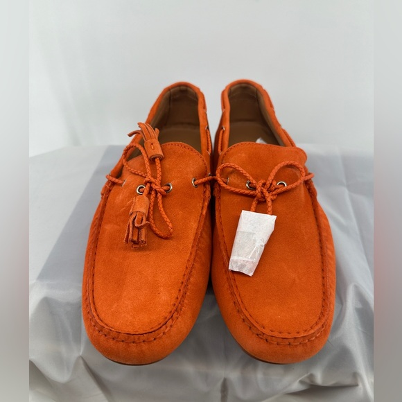 Ralph Lauren Purple Label Harold Orange  Tassel Driving Loafers - Picture 1 of 7